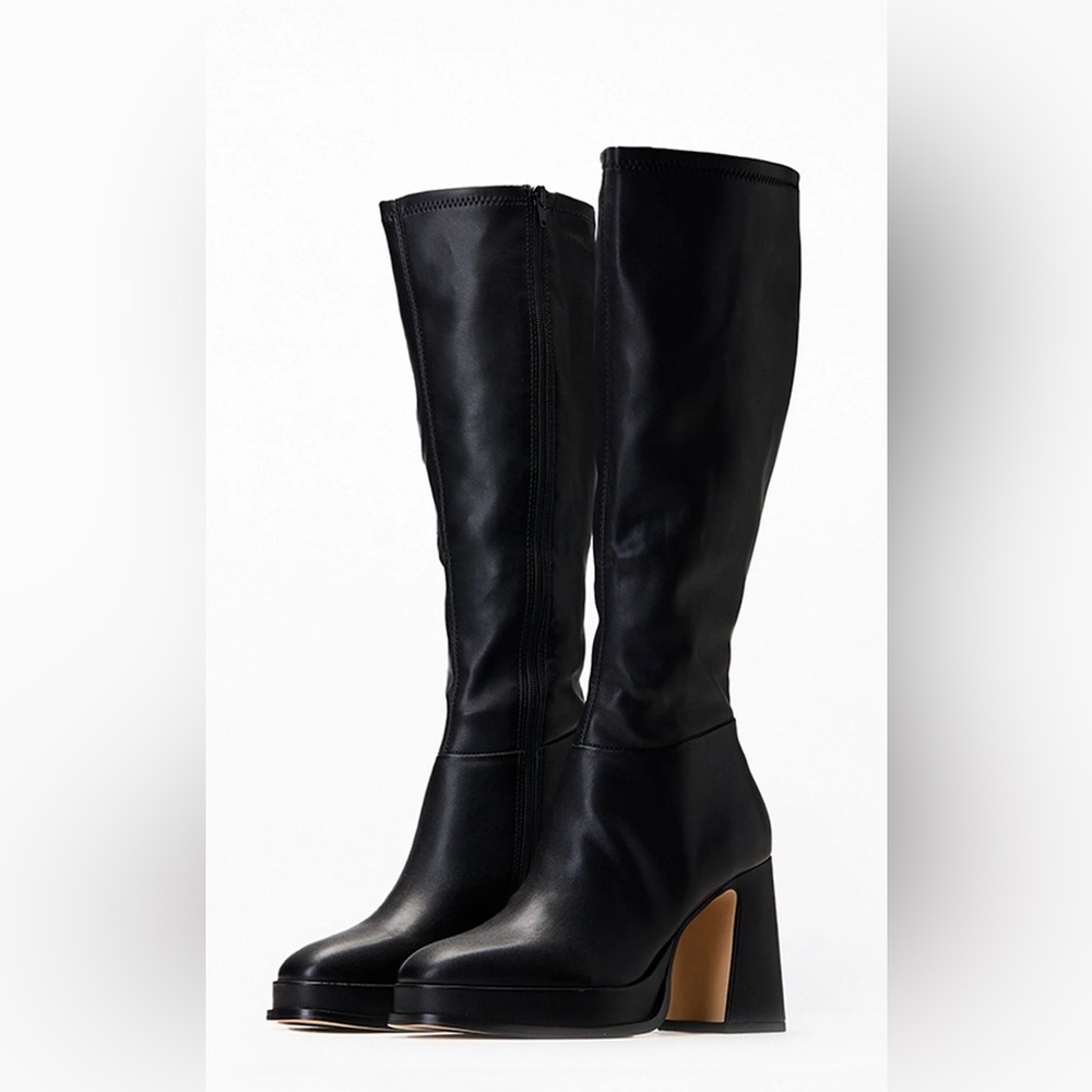 STEVE MADDEN MYNDIE BLACK Boots sz 7.5 new